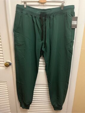 Pledge 5 Green Jogger Scrub Pants Size 3XL Drawstring Pockets Elastic Waist New